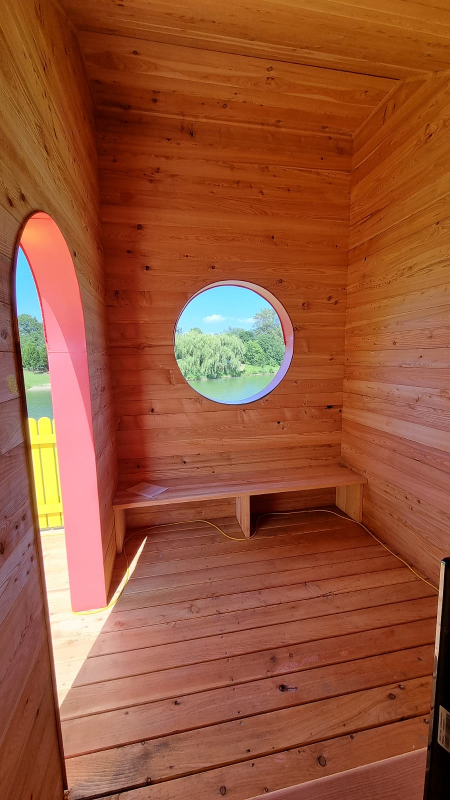 Raststation Radweg Iron-Curtain-Trail Pier 1/2 Badeteich Angern an der March