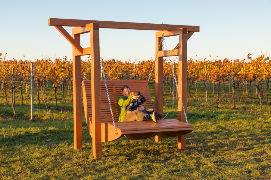 Gartenschaukel in Lärche massiv